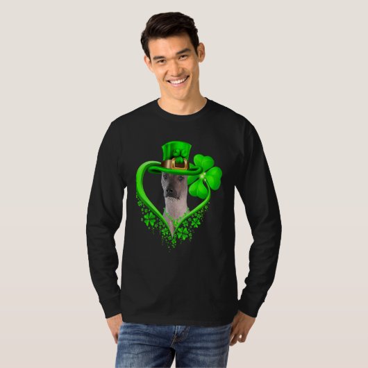 Xoloitzcuintli Dog St Patricks Day Lover Irish Sha T-shirt (Voorkant volledig)