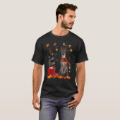 Xoloitzcuintli Fall Chocolate Hot Dog Autumn T-shirt (Voorkant volledig)