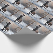 Xoloitzcuintli Laat het sneeuwen Kerstmis Cadeaupapier (Hoek)