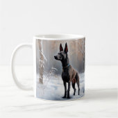 Xoloitzcuintli Laat het sneeuwen Kerstmis Koffiemok (Links)