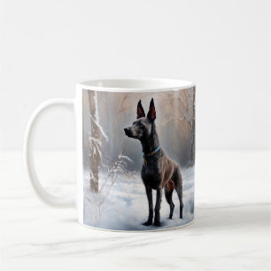 Xoloitzcuintli Laat het sneeuwen Kerstmis Koffiemok