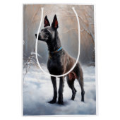 Xoloitzcuintli Laat het sneeuwen Kerstmis Medium Cadeauzakje (Voorkant)