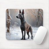 Xoloitzcuintli Laat het sneeuwen Kerstmis Muismat (Met muis)