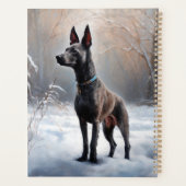 Xoloitzcuintli Laat het Sneeuwen Kerstmis Planner (Achterkant)