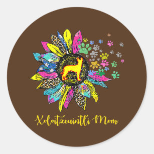 Xoloitzcuintli mam Sunflower Gifts Dog mam Ronde Sticker