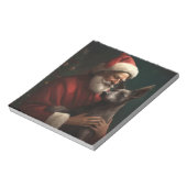 Xoloitzcuintli met Kerstman Feestelijke Kerstmis Notitieblok (Linkerzijde)