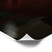 Xoloitzcuintli met Kerstman Feestelijke Kerstmis Perfect Poster (Hoek)