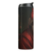 Xoloitzcuintli met Kerstman Feestelijke Kerstmis Thermosbeker (Gedraaid links)