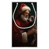 Xoloitzcuintli met Sinterklaas Kerstfeest Klein Cadeauzakje (Achterkant)