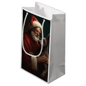 Xoloitzcuintli met Sinterklaas Kerstfeest Klein Cadeauzakje (Achterkant Gekanteld)