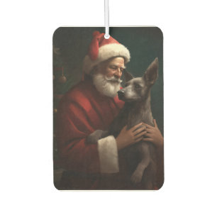 Xoloitzcuintli met Sinterklaas Kerstfeest Luchtverfrisser
