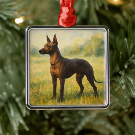 Xoloitzcuintli Metalen Ornament