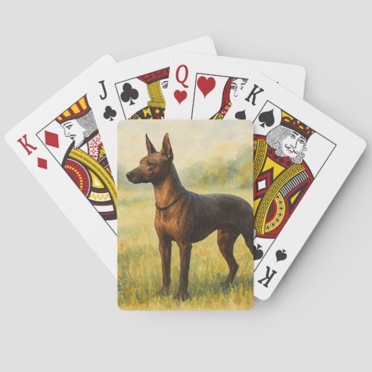 Xoloitzcuintli Pokerkaarten (Achterkant)
