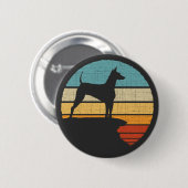 Xoloitzcuintli Retro 60s 70s Hondenliefhebber Eig Ronde Button 5,7 Cm (Voorkant /achterkant)