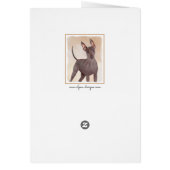 Xoloitzcuintli schilderen - Kute Original Dog Art (Achterkant)