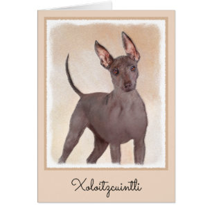 Xoloitzcuintli schilderen - Kute Original Dog Art