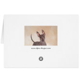 Xoloitzcuintli schilderen - Kute Original Dog Art (Achterkant Horizontaal)