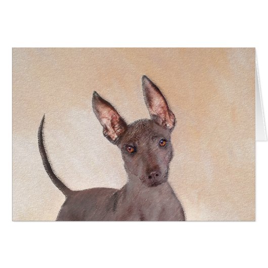 Xoloitzcuintli schilderen - Kute Original Dog Art (Voorkant Horizontaal)