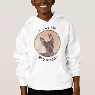 Xoloitzcuintli schilderen - Kute Original Dog Art