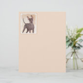 Xoloitzcuintli schilderen - Kute Original Dog Art (Staand voorkant)