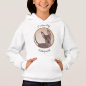 Xoloitzcuintli schilderen - Kute Original Dog Art (Voorkant)
