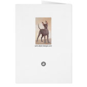 Xoloitzcuintli schilderen - Kute Original Dog Art (Achterkant)