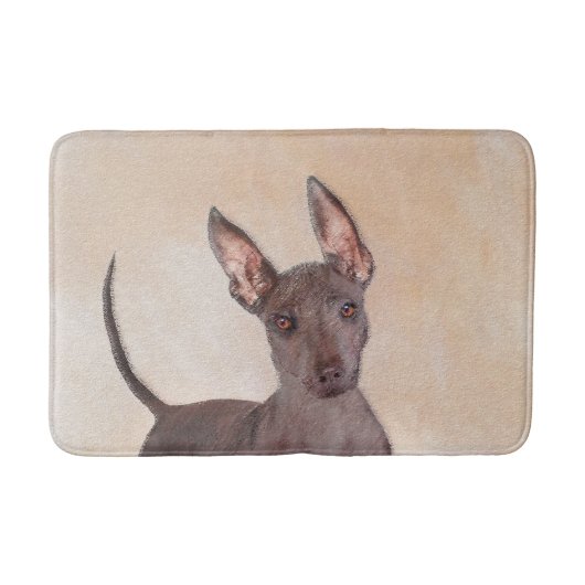 Xoloitzcuintli schilderen - Kute Original Dog Art Badmat (Voorkant)