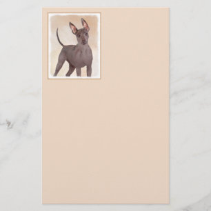Xoloitzcuintli schilderen - Kute Original Dog Art Briefpapier