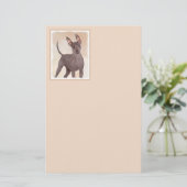 Xoloitzcuintli schilderen - Kute Original Dog Art Briefpapier (Staand voorkant)