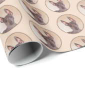 Xoloitzcuintli schilderen - Kute Original Dog Art Cadeaupapier (Rol Hoek)