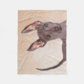 Xoloitzcuintli schilderen - Kute Original Dog Art Fleece Deken (Voorkant)
