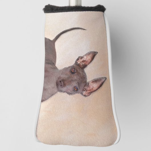 Xoloitzcuintli schilderen - Kute Original Dog Art Golfheadcover (Draai 90)