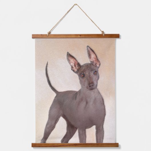 Xoloitzcuintli schilderen - Kute Original Dog Art Hangend Wandkleed (Voorkant)