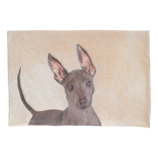 Xoloitzcuintli schilderen - Kute Original Dog Art Kussensloop (Voorkant)