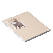 Xoloitzcuintli schilderen - Kute Original Dog Art Notitieblok (Schuin)