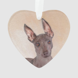 Xoloitzcuintli schilderen - Kute Original Dog Art Ornament