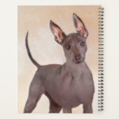 Xoloitzcuintli schilderen - Kute Original Dog Art Planner (Achterkant)