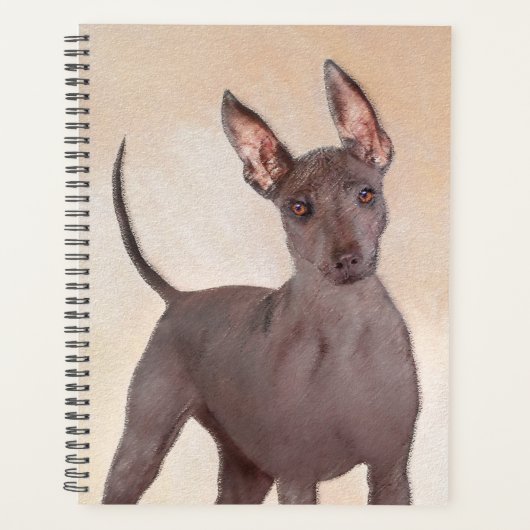 Xoloitzcuintli schilderen - Kute Original Dog Art Planner (Voorkant)