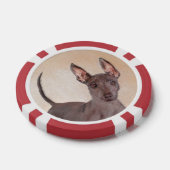 Xoloitzcuintli schilderen - Kute Original Dog Art Poker Chips (Enkel)