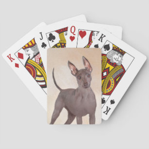 Xoloitzcuintli schilderen - Kute Original Dog Art Pokerkaarten