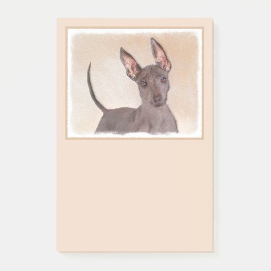 Xoloitzcuintli schilderen - Kute Original Dog Art Post-it® Notes (Voorkant)