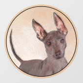 Xoloitzcuintli schilderen - Kute Original Dog Art Raamsticker (Vel)