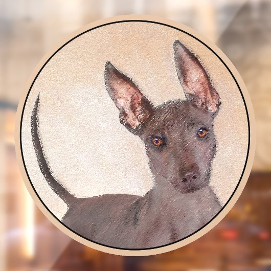 Xoloitzcuintli schilderen - Kute Original Dog Art Raamsticker (Vel 2)