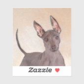 Xoloitzcuintli schilderen - Kute Original Dog Art Sticker (Vel)