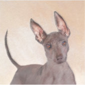 Xoloitzcuintli schilderen - Kute Original Dog Art Sticker (Voorkant)
