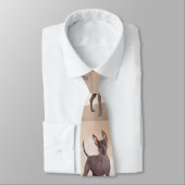 Xoloitzcuintli schilderen - Kute Original Dog Art Stropdas (Gebonden)