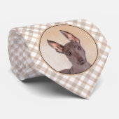 Xoloitzcuintli schilderen - Kute Original Dog Art Stropdas (Opgerold)