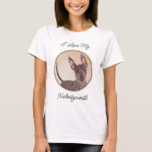 Xoloitzcuintli schilderen - Kute Original Dog Art T-shirt (Voorkant)