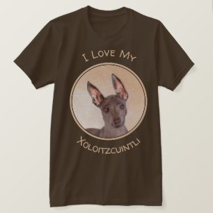Xoloitzcuintli schilderen - Kute Original Dog Art T-shirt