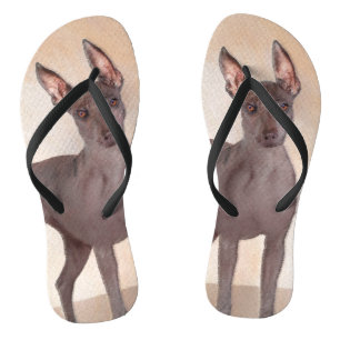 Xoloitzcuintli schilderen - Kute Original Dog Art Teenslippers